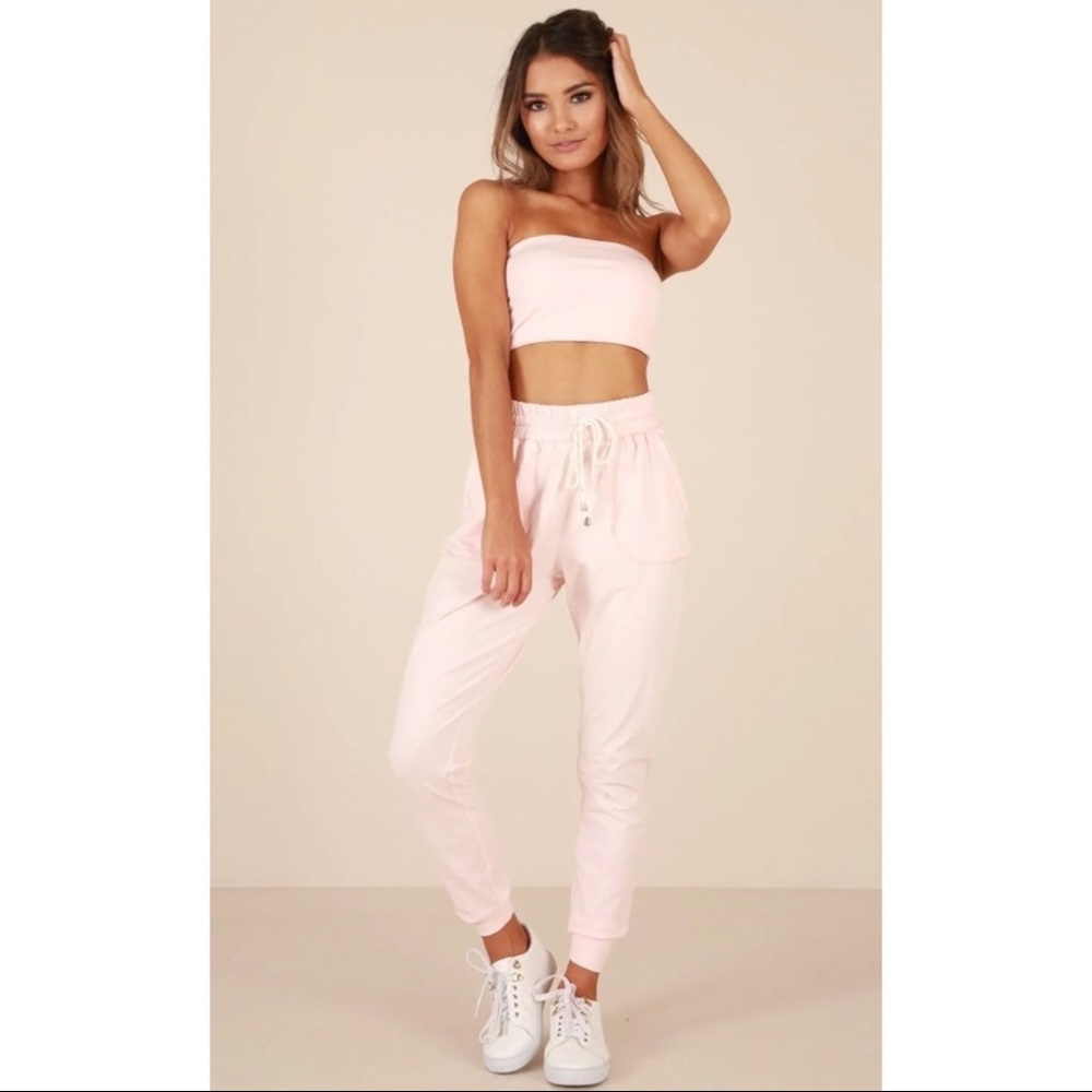 💗 Showpo pink lounge pants leggings / sweatpants - Picture 2 of 14